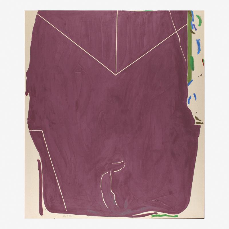 Jack Roth (American, 1927-2004): Cornering 8A – Rebus for Rauschenberg, 1979 Acrylic on canvas (framed) Signed and dated 70” x 60” Exhibition: Jack Roth: Recent Paintings, Knoedler & Co., New York, 1980 (label on verso) Provena