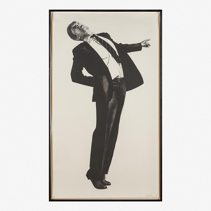 Robert Longo (American, b. 1953): Edmund, 1985 Lithograph on Arches paper (framed) Signed, dated and noted W/P 39" x 67 7/8" Provenance: Brooke Alexander, New York Private Collection, California