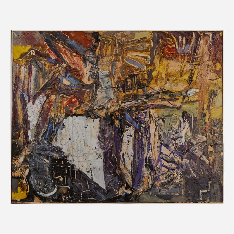 John Beardman (American, b. 1937): Maradan, 1983 Acrylic on canvas (framed) Signed, dated and titled 66" x 78" Provenance: Allan Stone Collection, New York