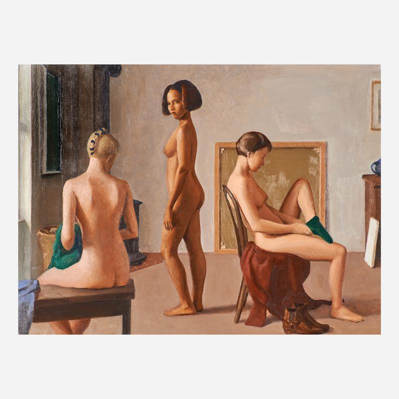 Ron Schwerin (American, b. 1940): Study for After Seurat, 1995 Oil on canvas (framed) 14 7/8" x 19 7/8" Exhibition: Ron Schwerin, Allan Stone Gallery, New York, 1997 Provenance: The artist Allan Stone Collection, New York