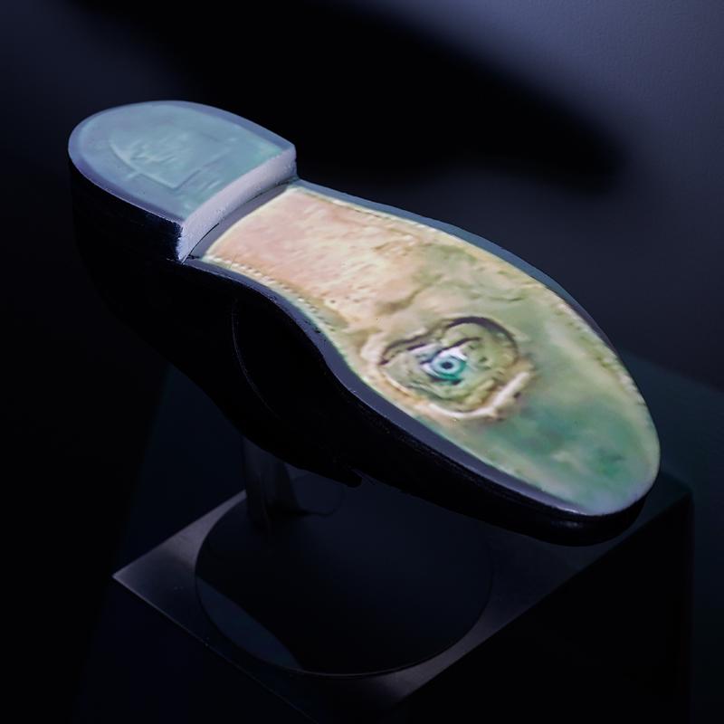 Peter Sarkisian (American, b. 1965): Morocco is There, 1996 Mixed media projection video and sound installation Signed, dated and titled Variable size Exhibition: Dusted, I-20 Gallery, New York, February 28 - April 4, 1998 Sarkisian Sark