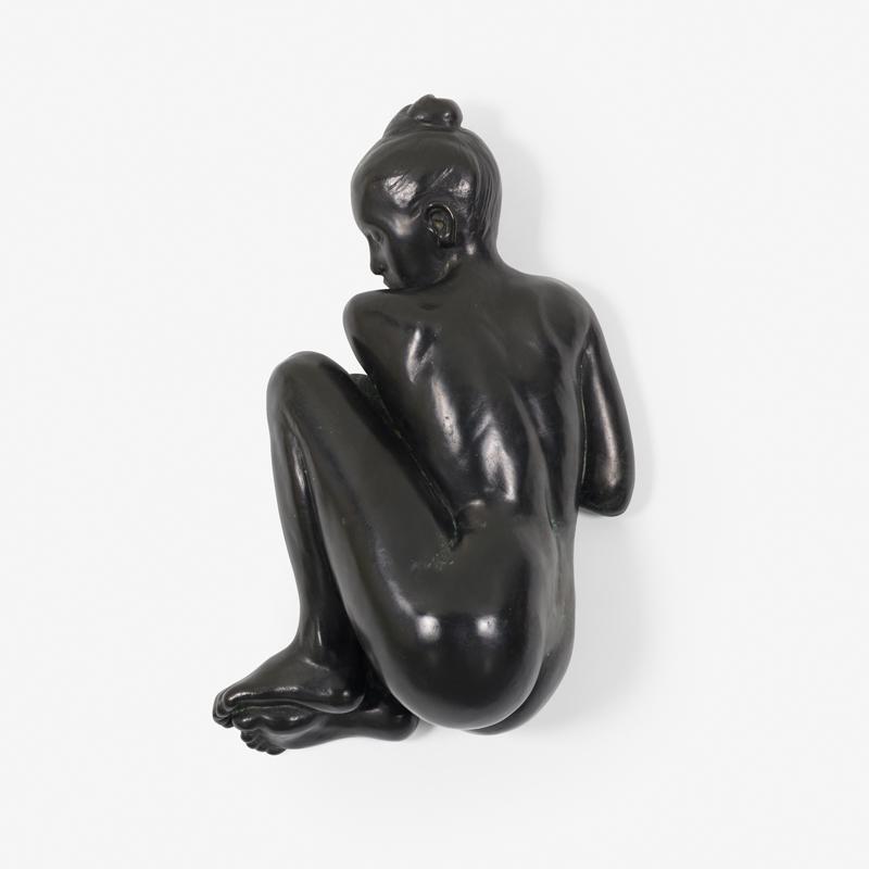 Eric Goulder (American, b. 1964): Untitled (Sleeping Figure #1), 1998 Bronze Signed dated and numbered 2/6 15 1/4" x 8 1/2" x 4 1/2" Provenance: Forum Gallery, New York Private Collection