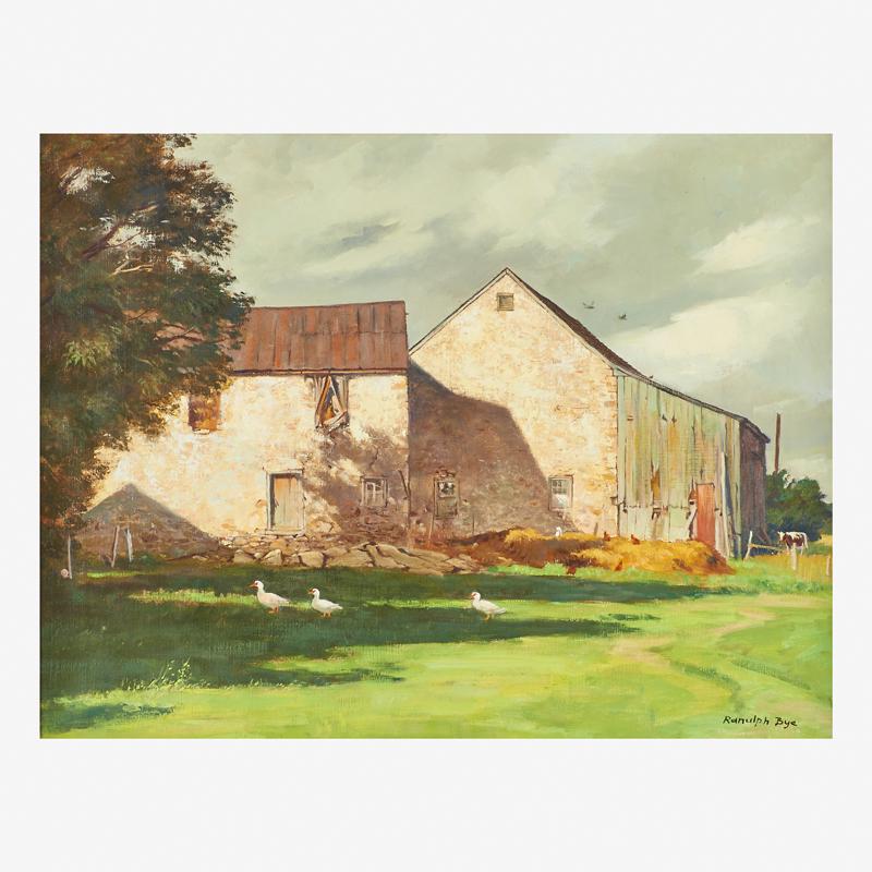 Ranulph Bye (American, 1916-2003): From the Meadow Oil on canvas (framed) Signed 20" x 26" Provenance: Private Collection, New Jersey