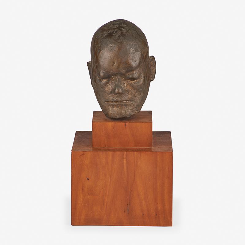 Leonard Baskin (American, 1922-2000): Head of William Blake (after Life-Mask), 1955 Bronze on base 7" high 15" high (with base) Provenance: Estate of Ben Shahn