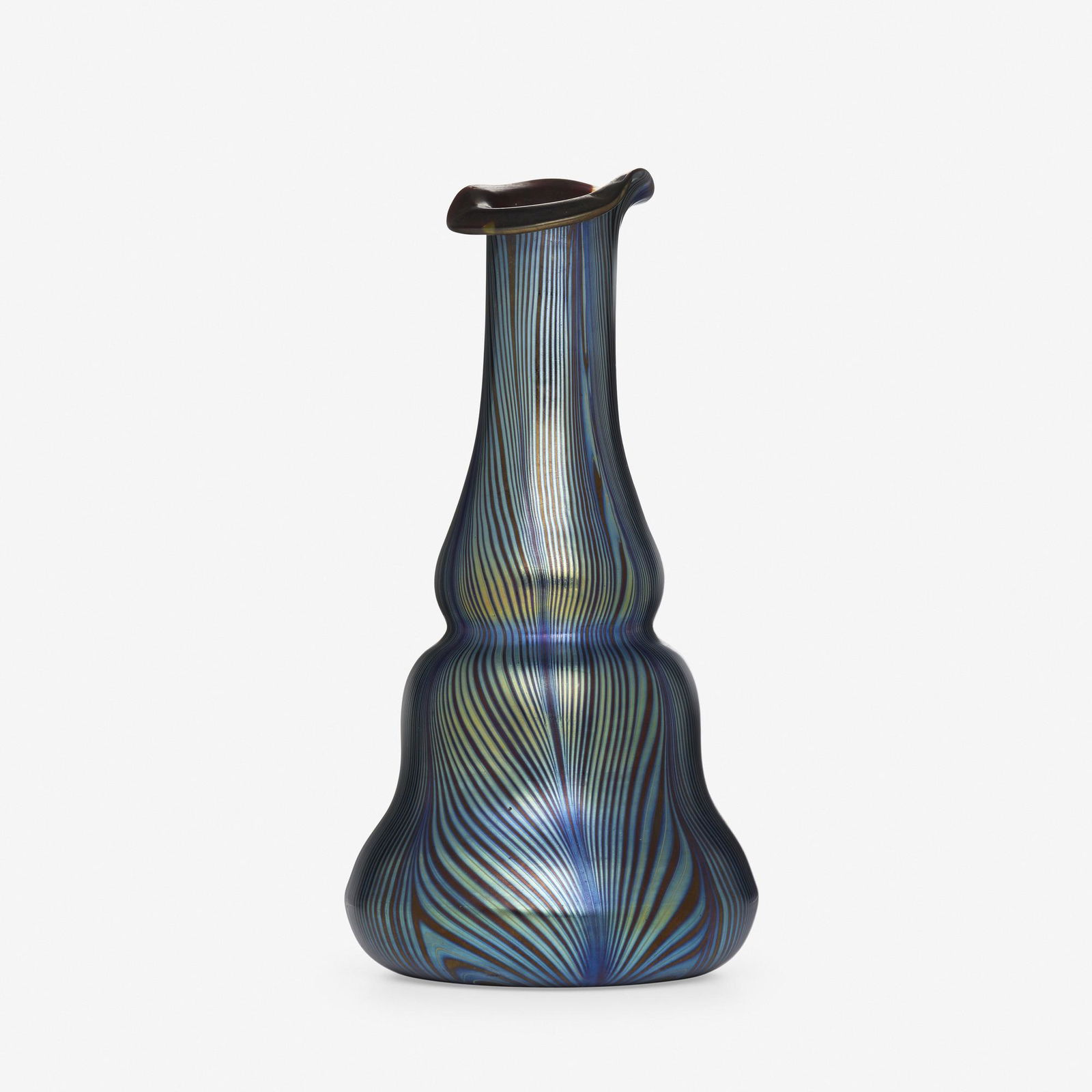 Loetz, Phänomen vase (Gre 7501): Loetz Phänomen vase (Gre 7501) Austria, c. 1898hand-blown glass9 h × 4.25 w in (23 × 11 cm)