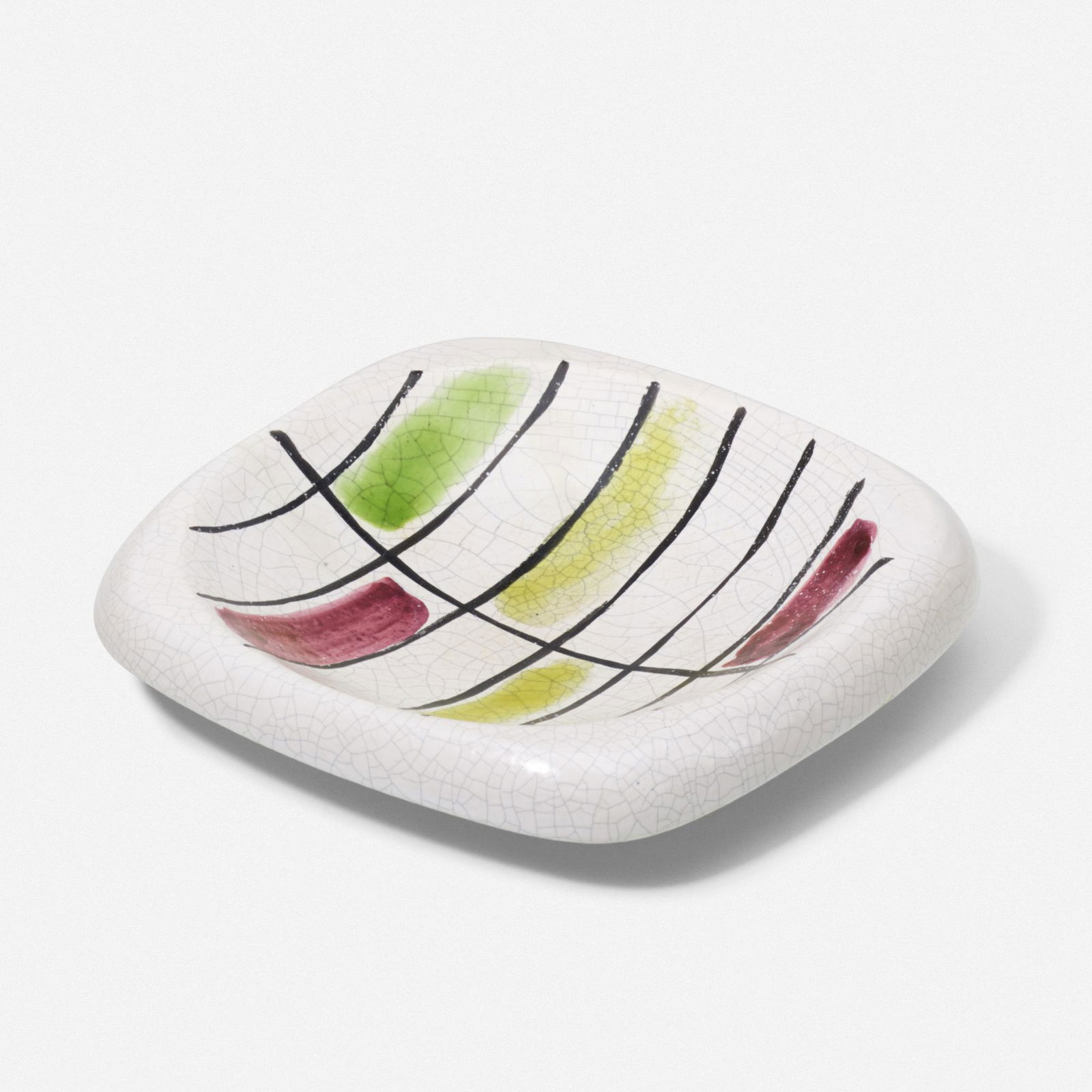 Georges Jouve, bowl: Georges Jouve bowl France, c. 1951glazed stoneware2 h × 9 w × 8.75 d in (5 × 23 × 22 cm) Incised signature and artist's cipher to underside 'Jouve'. Literature: Georges