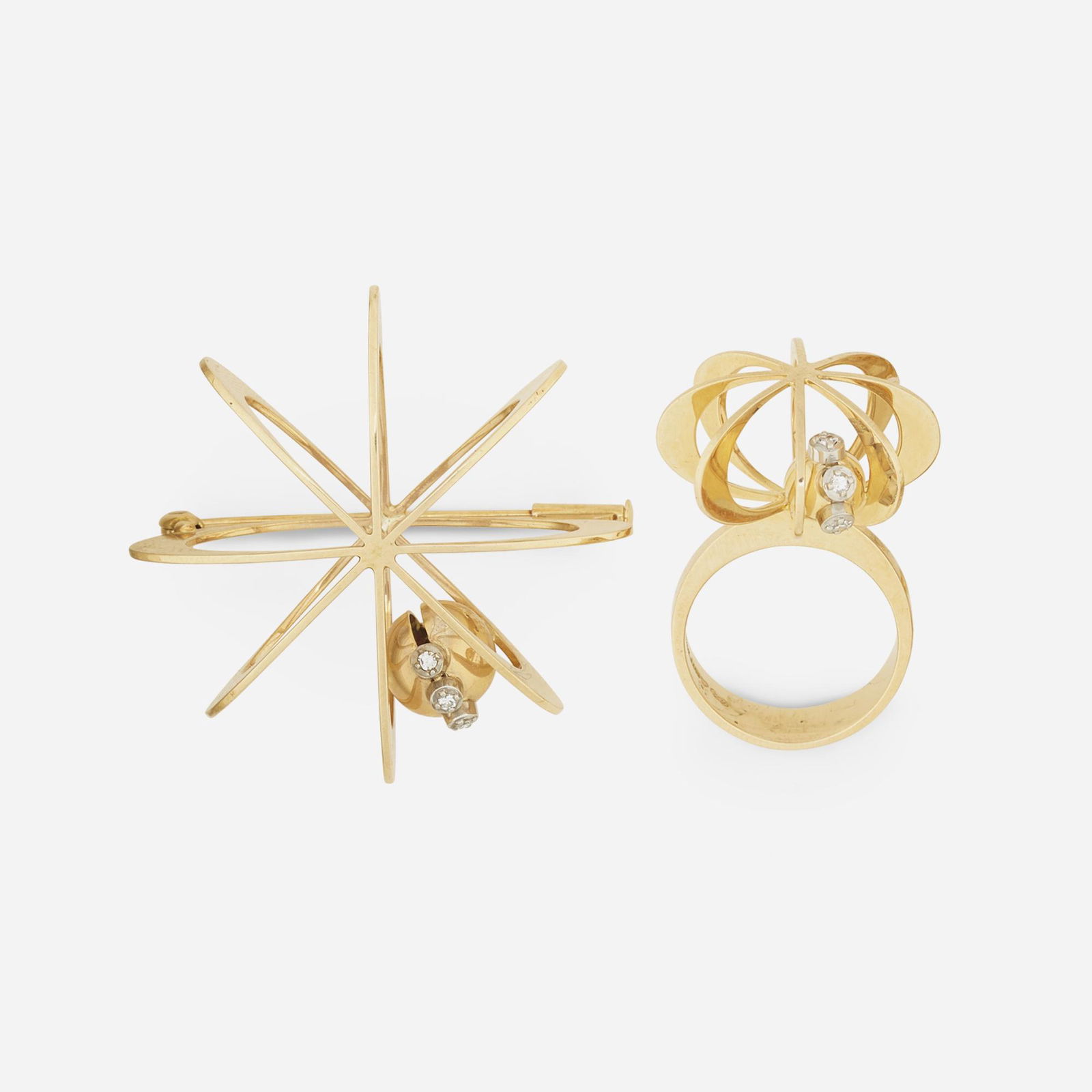 Kupittaan Kulta, Ring and brooch with chain (1 of 2)