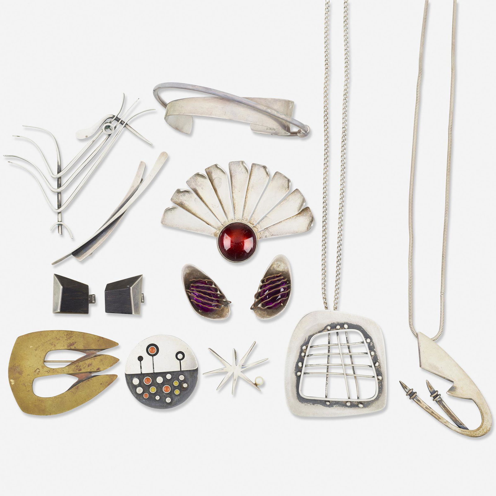 Group of mid century artist jewelry (1 of 1)