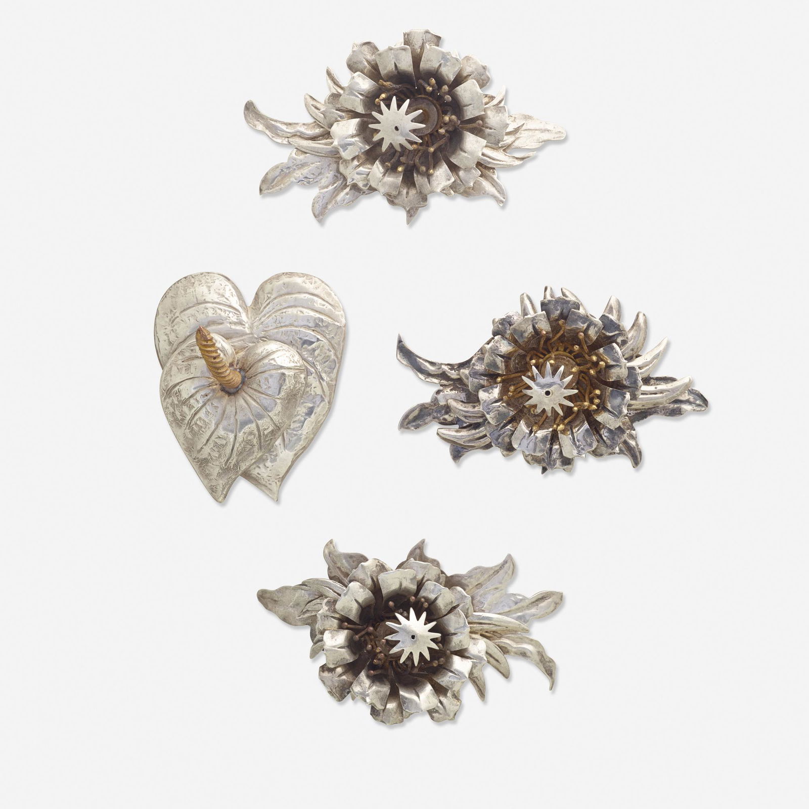 Floy Mercer, Four brooches, c. 1940s (1 of 1)
