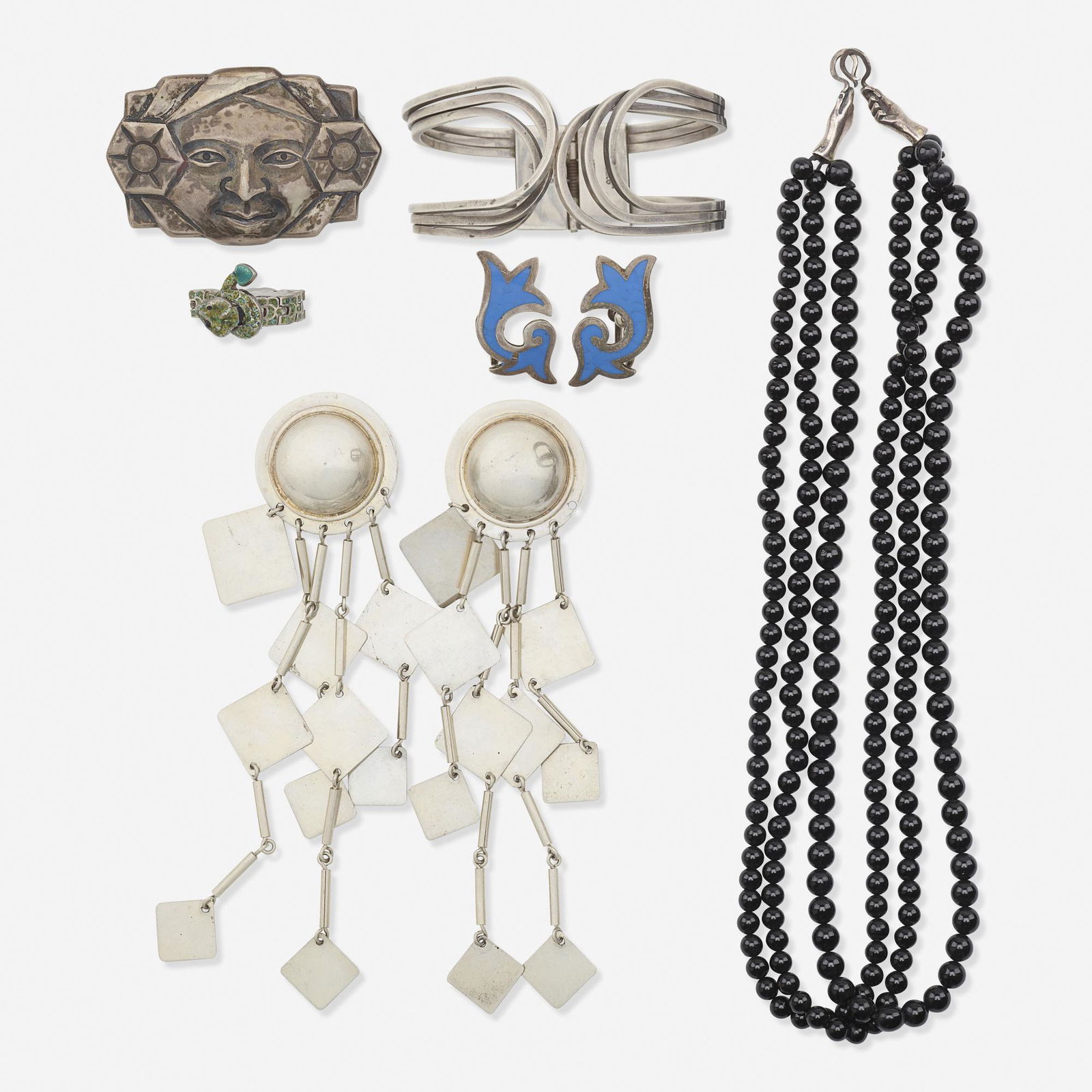 Group of Mexican sterling silver jewelry (1 of 1)