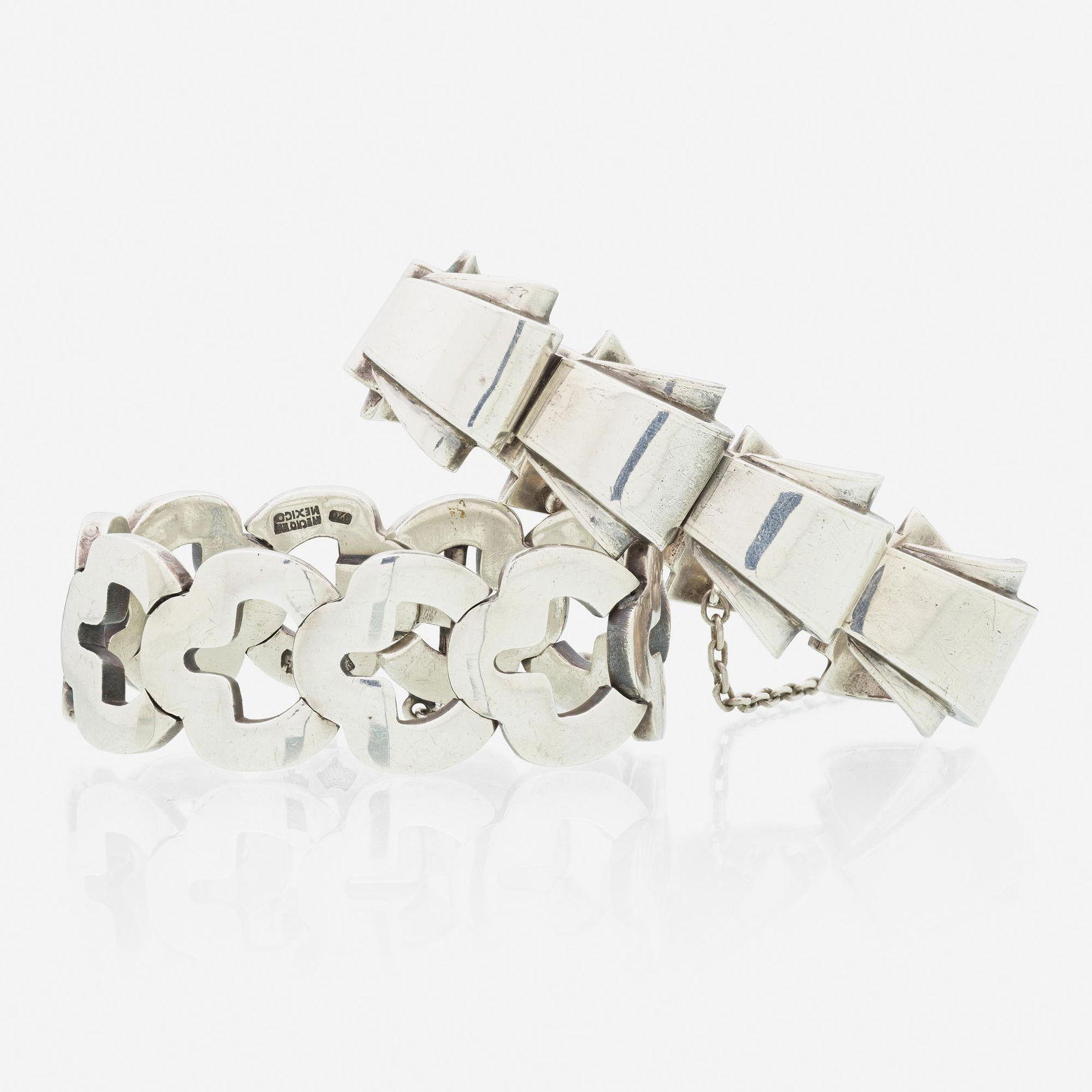 Antonio Pineda, Two Mexican silver bracelets (1 of 1)