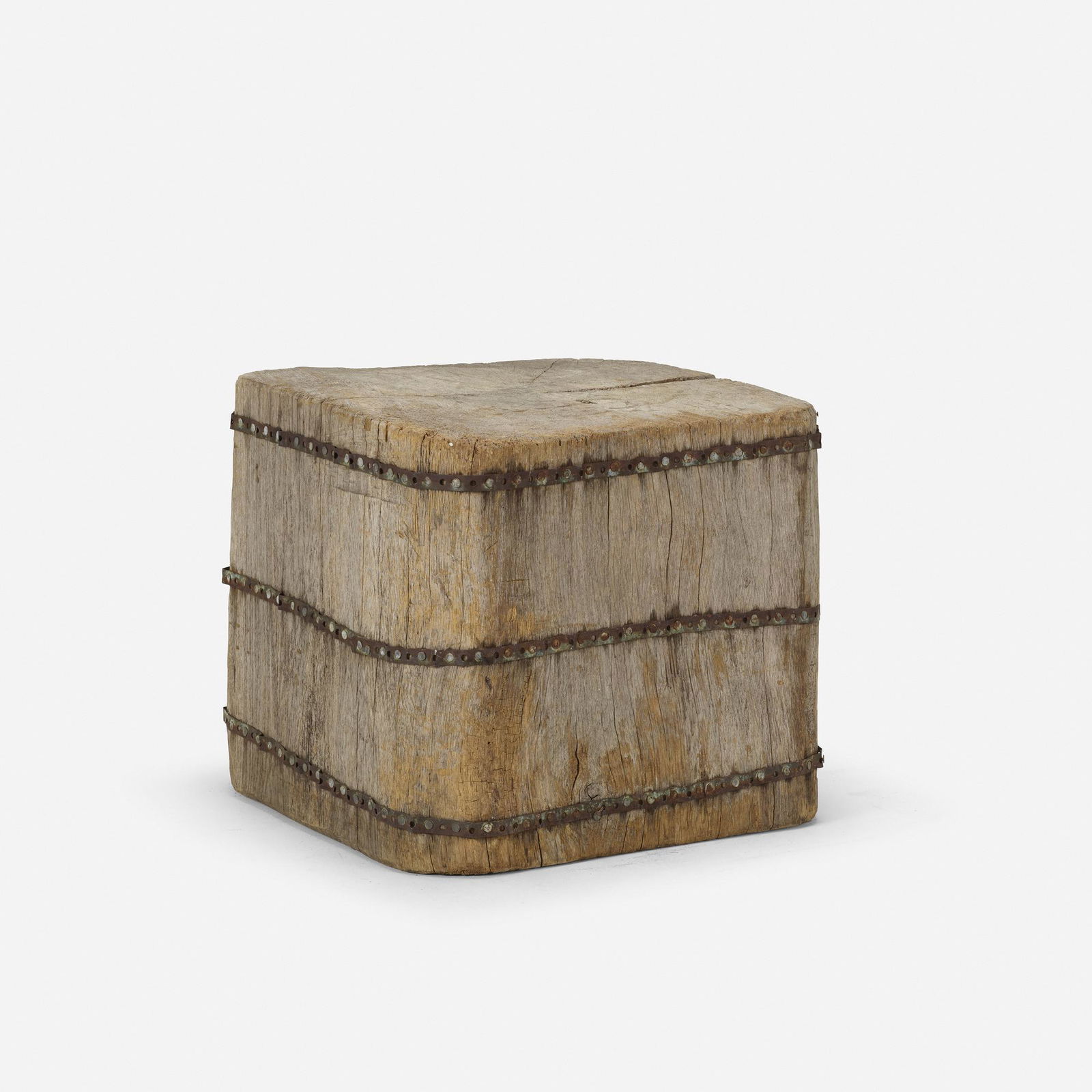 19th Century, butcher block occasional table (1 of 3)