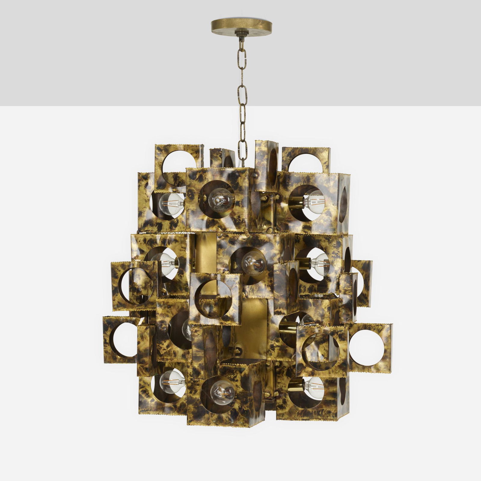 Tom Greene, Brutalist chandelier (1 of 3)