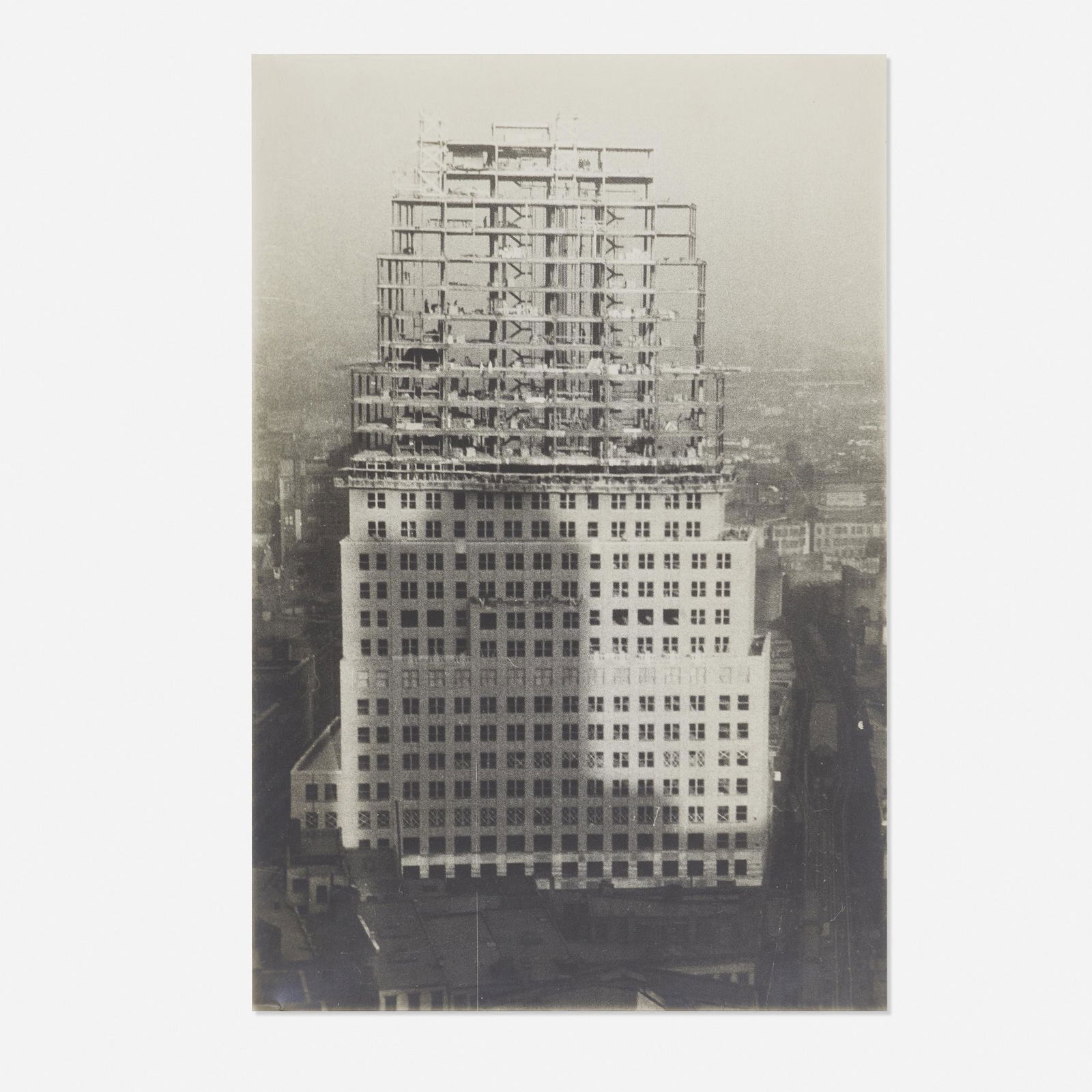 Walker Evans, Untitled (Chrysler Building Construction): Walker Evans Untitled (Chrysler Building Construction) 1935gelatin silver print9.875 h × 6.625 w in (25 × 17 cm) Provenance: Christie's East, New York, 4 May 1979, Lo