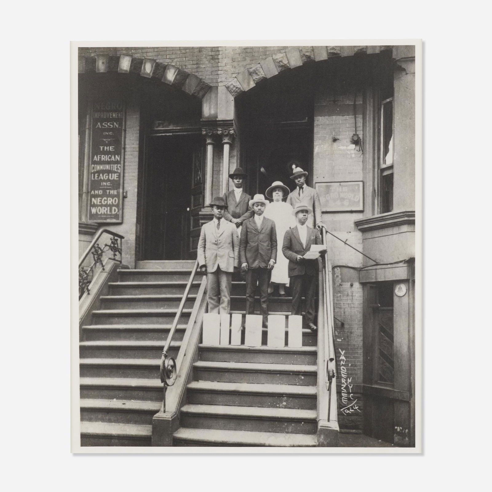 James Van Der Zee, African Communities League: James Van Der Zee African Communities League gelatin silver print10 h × 8 w in (25 × 20 cm) Provenance: Private Collection