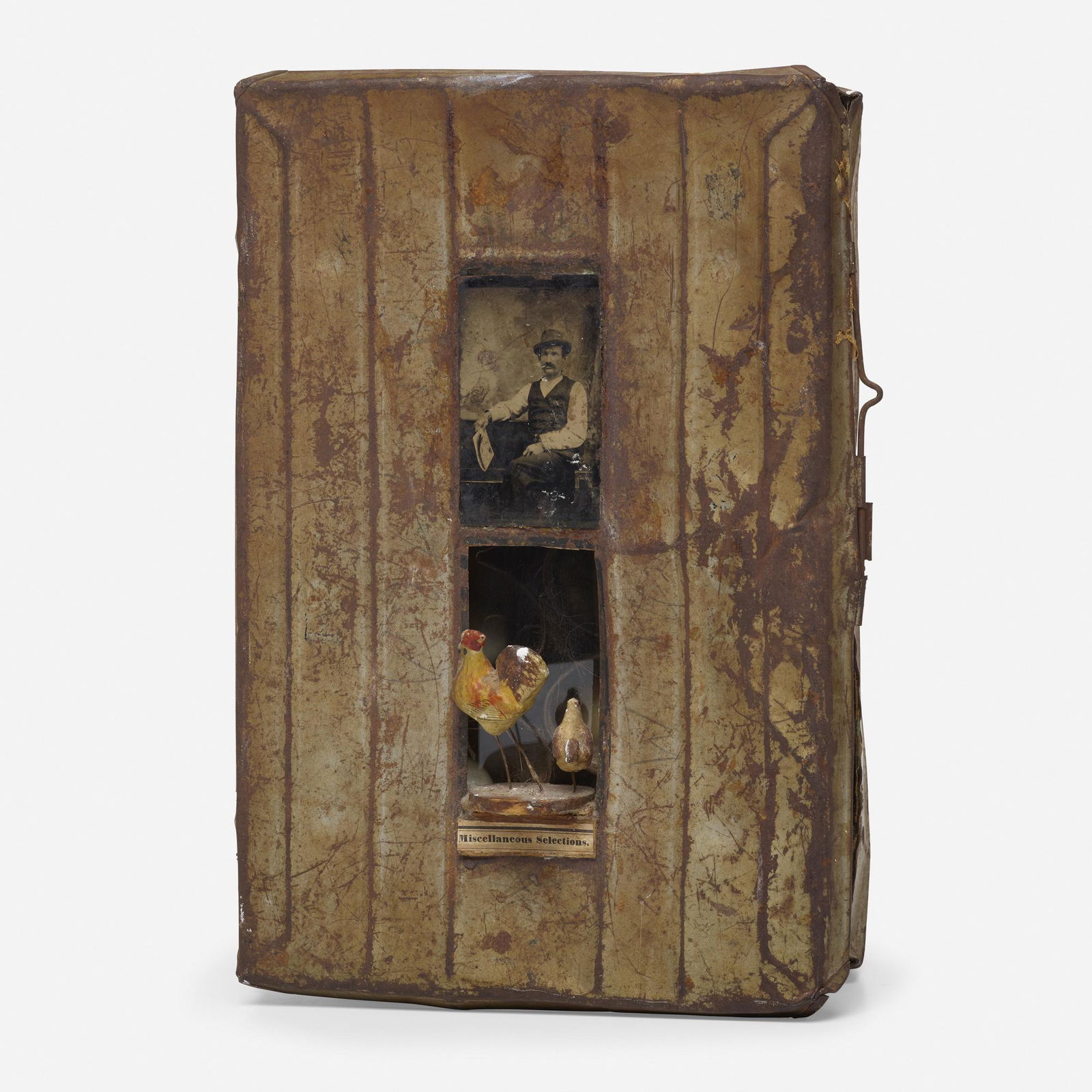 Barry Cohen, Egg Box Construction: Barry Cohen Egg Box Construction c. 1987mixed media13 h × 9 w × 7 d in (33 × 23 × 18 cm) Provenance: Acquired directly from the artist | Allan Stone Colle