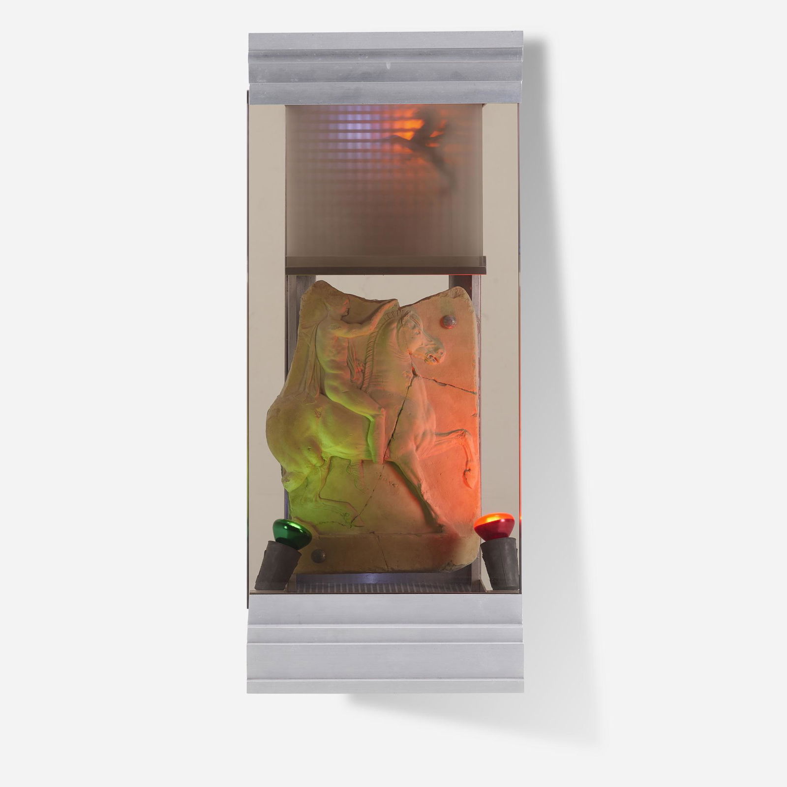 Jon Kessler, B. C.: Jon Kessler B. C. 1985mixed media construction38 h × 16 w × 16 d in (97 × 41 × 41 cm) Signed and numbered to element 'Jon Kessler P63 #2/6'. This work is number 2 from the