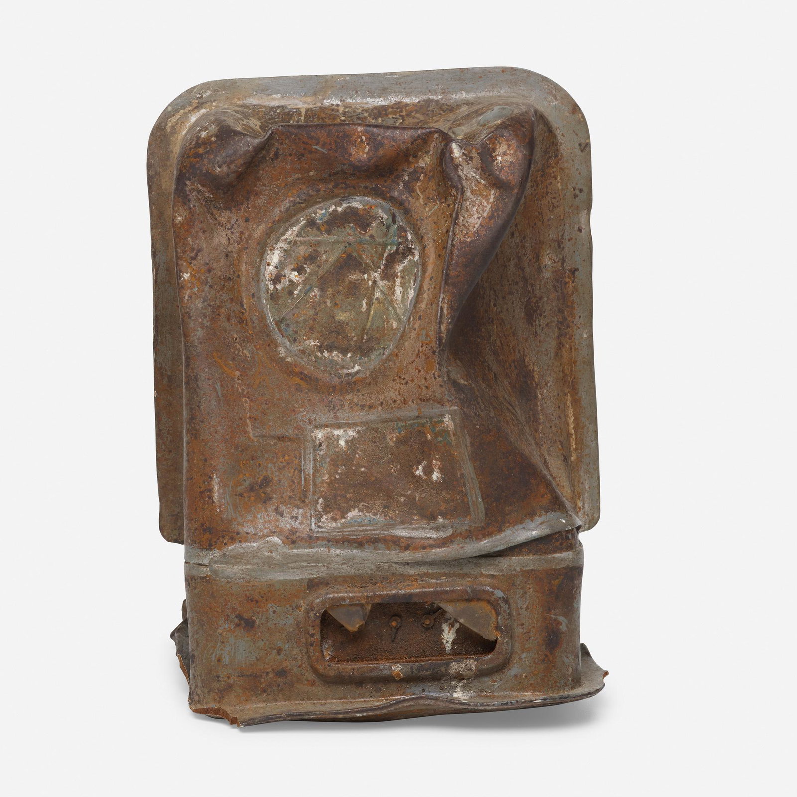Richard Haden, Cyclops (Gas Meter): Richard Haden Cyclops (Gas Meter) 1989 painted wood 9.5 h × 4 w × 6.5 d in (24 × 10 × 17 cm) Provenance: Acquired directly from the artist | Allan Stone Col