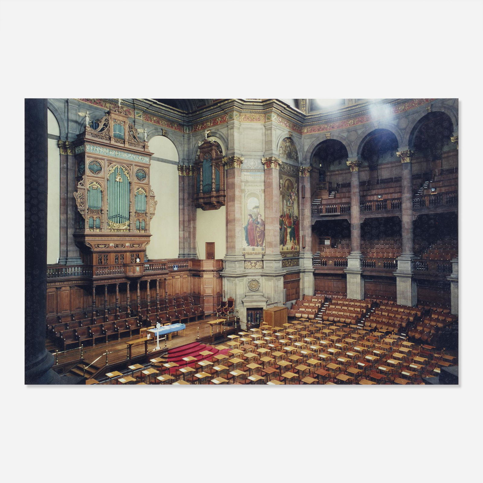 Candida Hofer, McEwen Hall Edinburgh: Candida Hofer McEwen Hall Edinburgh 1989c-print19.625 h × 23.75 w in (50 × 60 cm) Signed, titled, dated and numbered to verso '5/6 McEwen Hall Edinburgh 1989 Candida Hofer'. This work is number 5