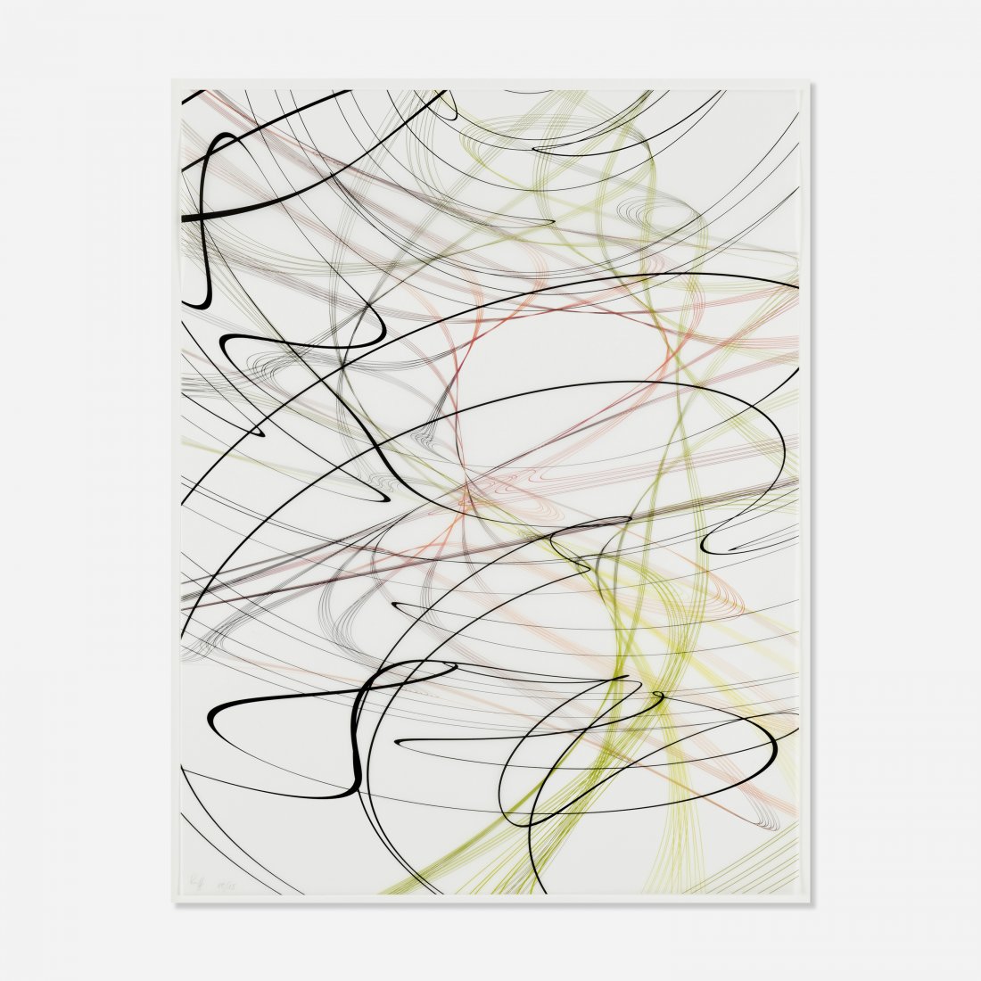 Thomas Ruff, Zycles: Thomas Ruff Zycles 2009digital pigment print (ditone) on semi transparent polyester foil27.25 h × 21 w in (69 × 53 cm) This work is number 10 from the editon of 15. Signed and numbered to