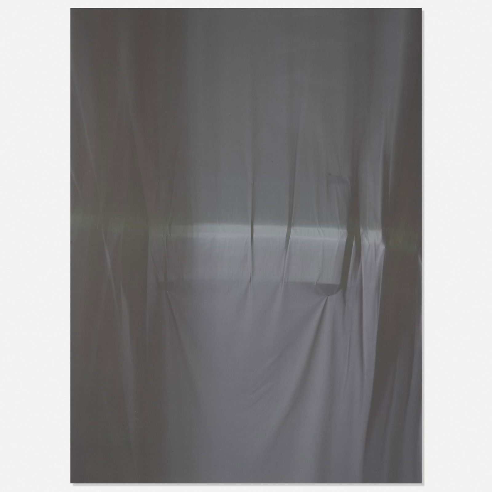 Chris Duncan, Metal Beam #2: Chris Duncan Metal Beam #2 2013sun-bleached fabric mounted on stretcher72 h × 54.25 dia in (183 × 138 cm) Provenance: Halsey McKay Gallery, East Hampton, NY | The Mar