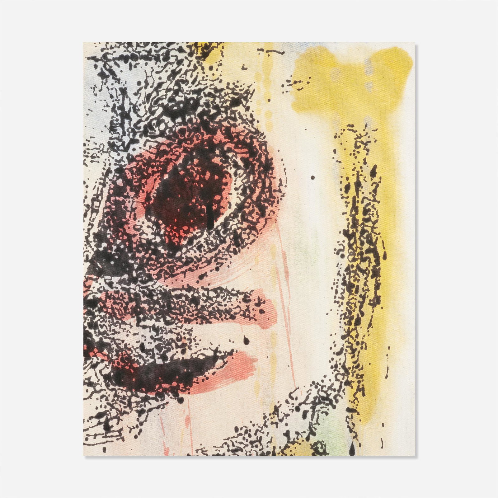 Nate Lowman, Untitled: Nate Lowman Untitled inkjet print on canvas40 h × 32 w in (102 × 81 cm) Signed and numbered to verso 'Lowman 4/10'. This work is number 4 from the edition of 10.