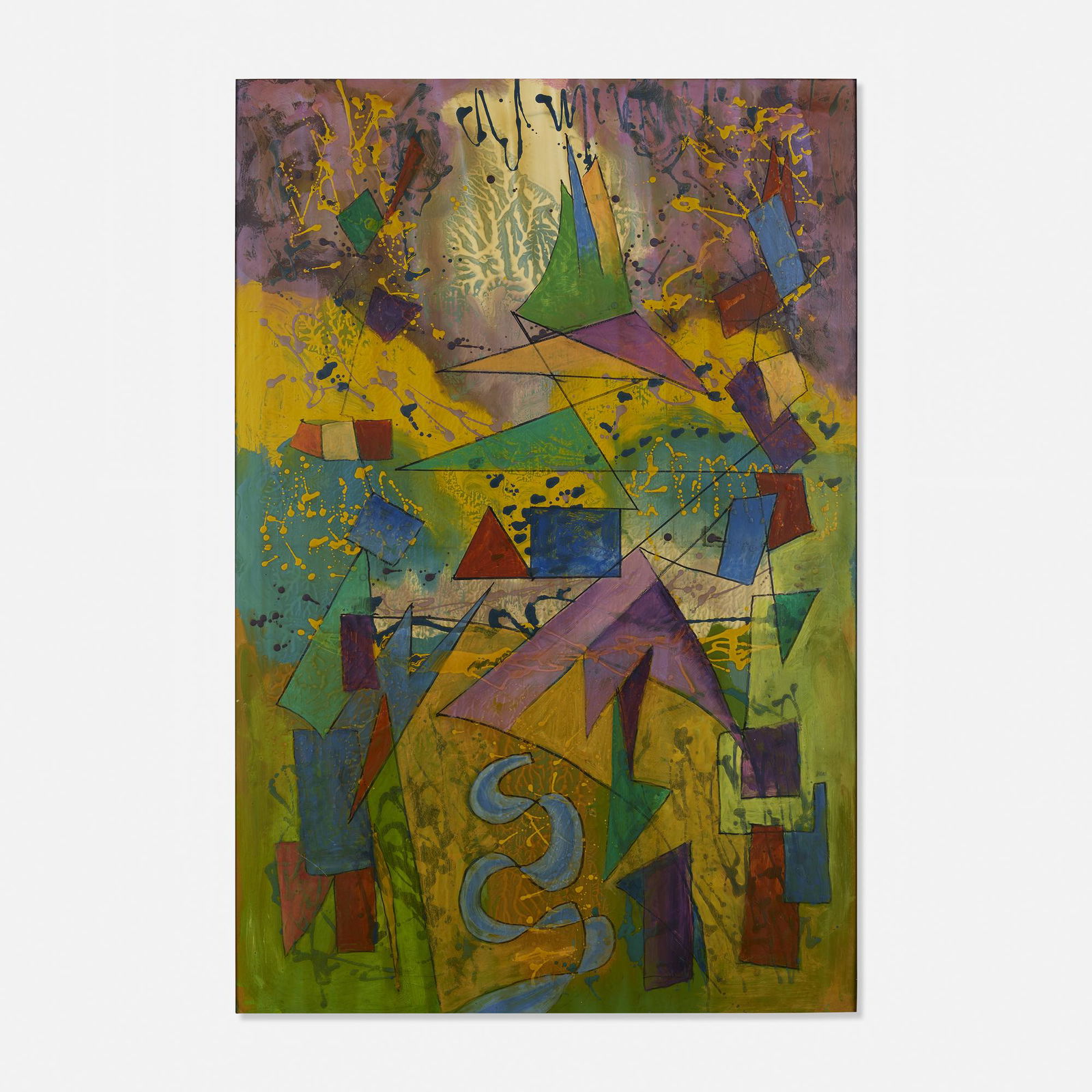 Joseph Meierhans, Configuration #3: Joseph Meierhans Configuration #3 mixed media on Masonite48 h × 32 w in (122 × 81 cm)