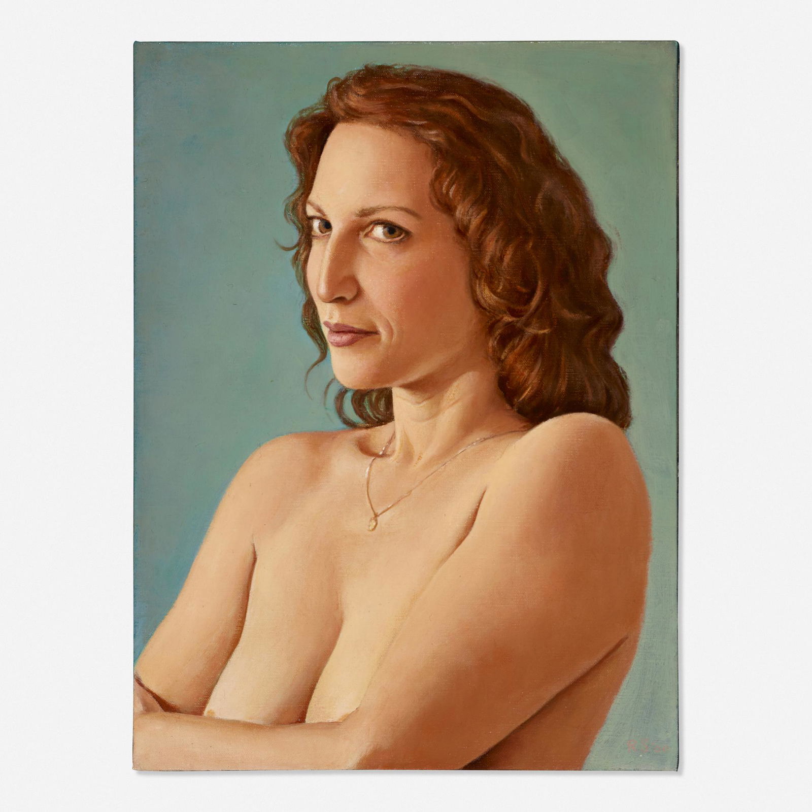 Ron Schwerin, Edie N.: Ron Schwerin Edie N. 2000oil on linen15.75 h × 12 w in (40 × 30 cm) Signed and dated to lower right 'RS '00'. Provenance: Collection of the artist | Allan Ston