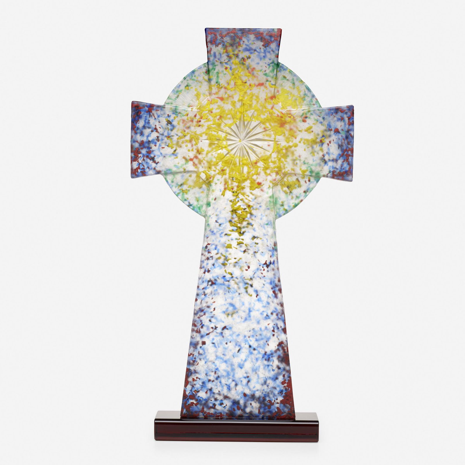 Christopher Ries, Celtic Cross: Christopher Ries Celtic Cross USA, 2012cut, ground, and polished cast glass31.75 h × 17 w × 4 d in (81 × 43 × 10 cm) Provenance: Private Collection