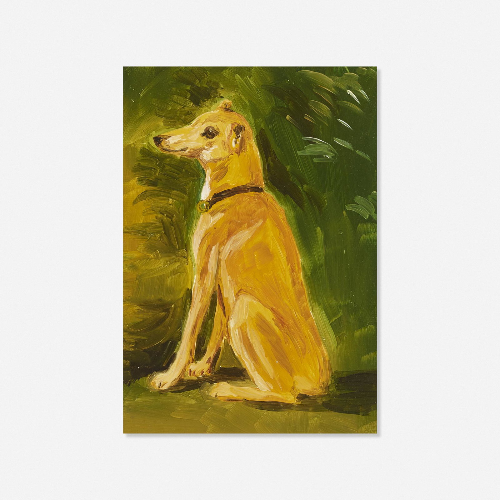Karen Kilimnik, Ralph II: Karen Kilimnik Ralph II 1999 water soluble oil color on canvas in artist's frame 7 h × 5 w in (18 × 13 cm) Signed, dated and inscribed to verso 'Karen Kilimnik Sept 3 99'.