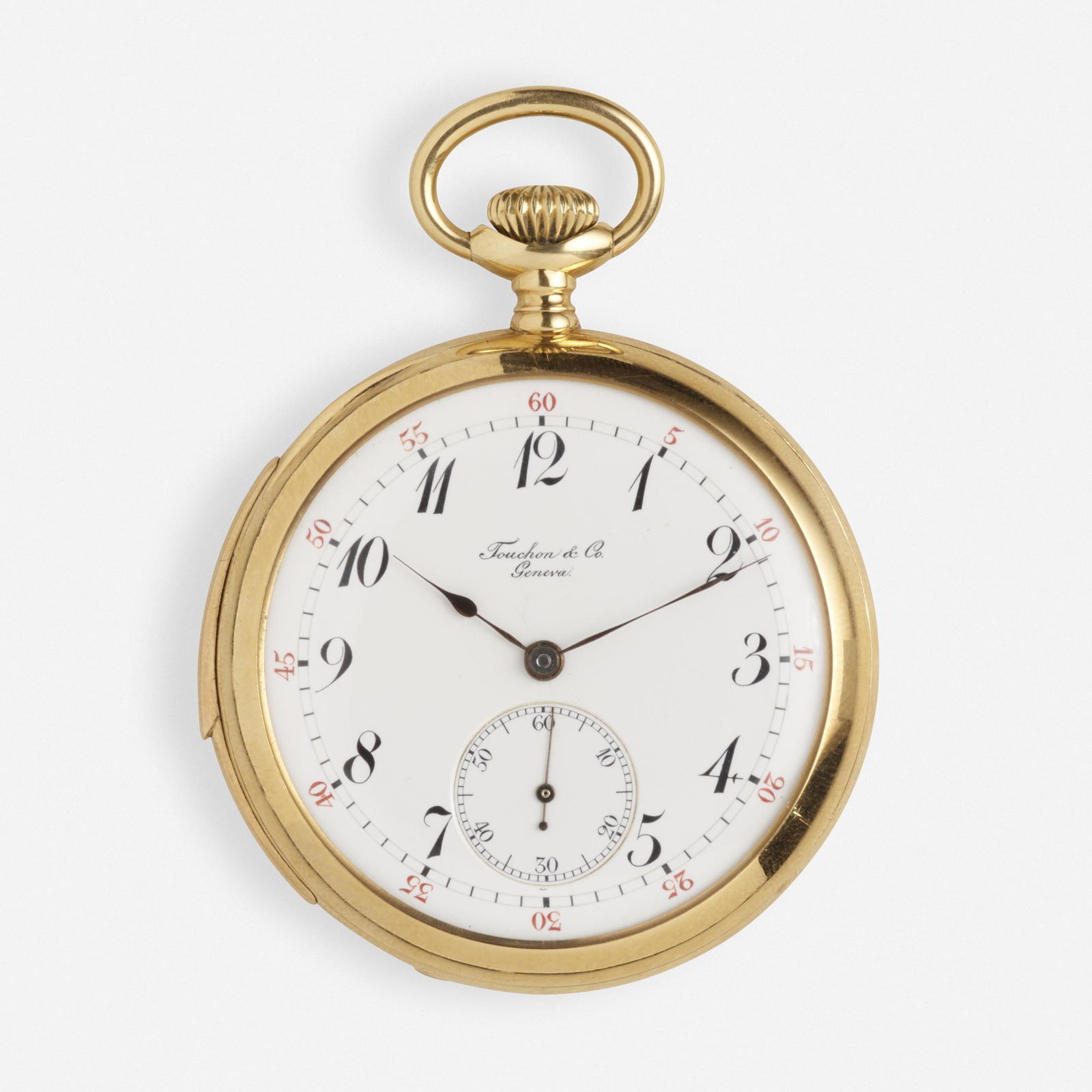 Touchon Co. Gold Minute Repeater Pocket Watch