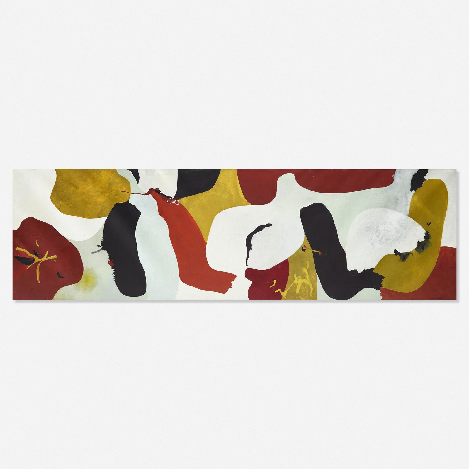 James Brooks, A.M.: James Brooks A.M. 1980oil on canvas90.5 h × 307 w in (230 × 780 cm) Signed and dated to lower right 'James Brooks 1980'. Provenance: Commissioned by the artist | Collectio