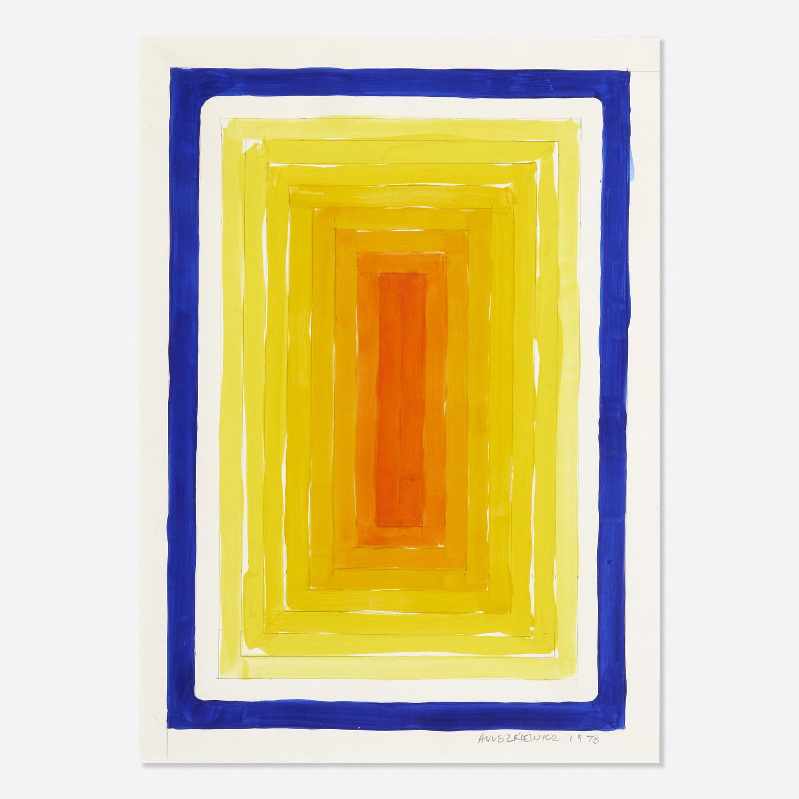 Richard Anuszkiewicz, Yellowing Red Portal (1 of 1)