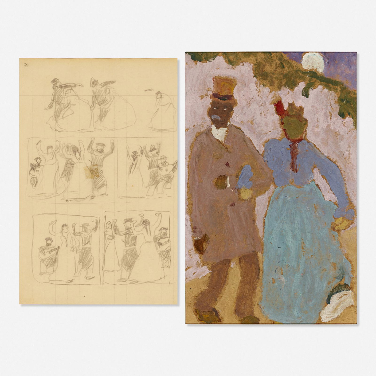 Pedro Figari, De Paseo and Untitled (two works) (1 of 1)