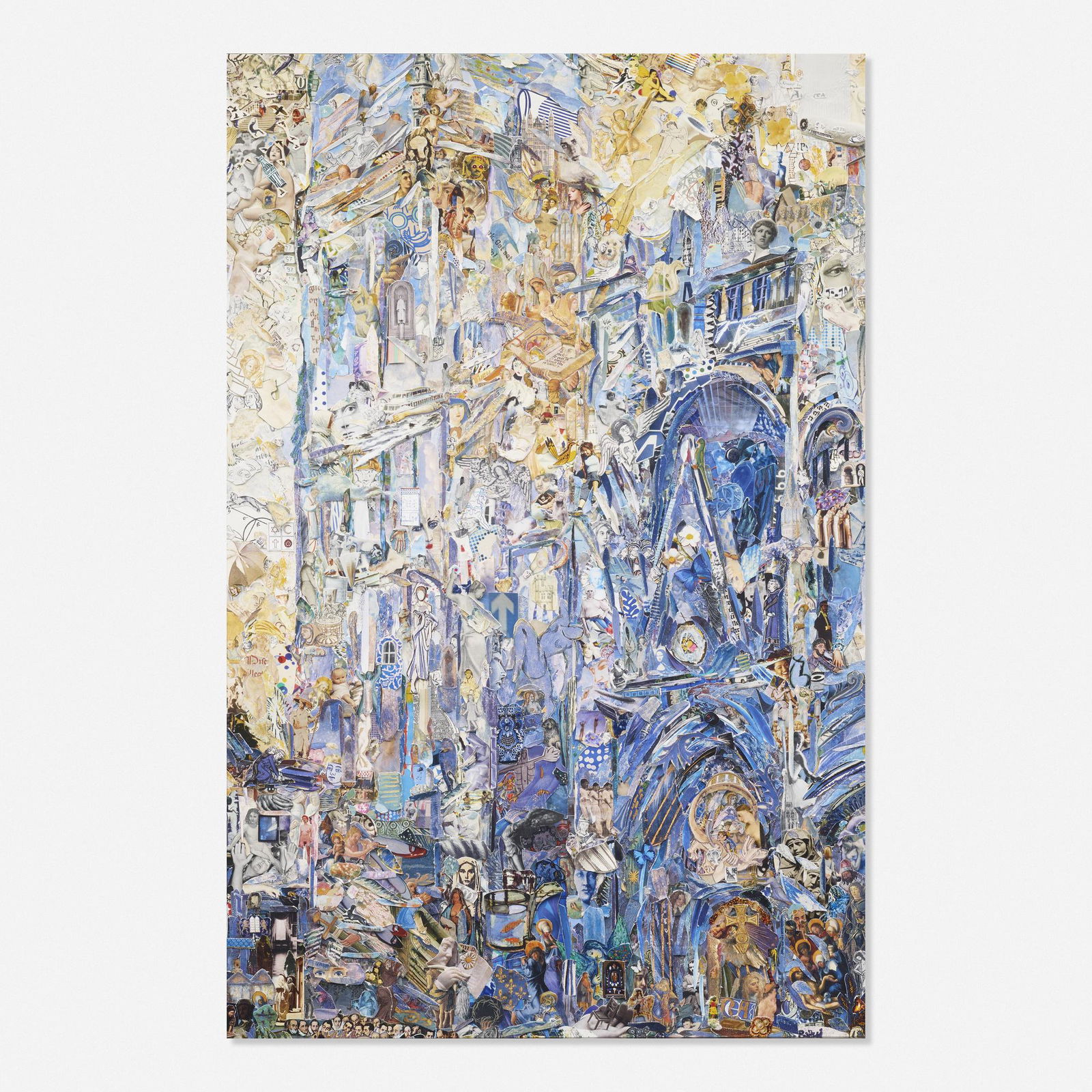 Vik Muniz, Rouen Cathedral: Vik Muniz Rouen Cathedral (Monet or the Triumph of Impressionism, Daniel Wildenstein) p. 290. The Portal and the Tour D'Albane (Morning Effect), 1893 Series of Repro 2016chromogenic print mounted to a