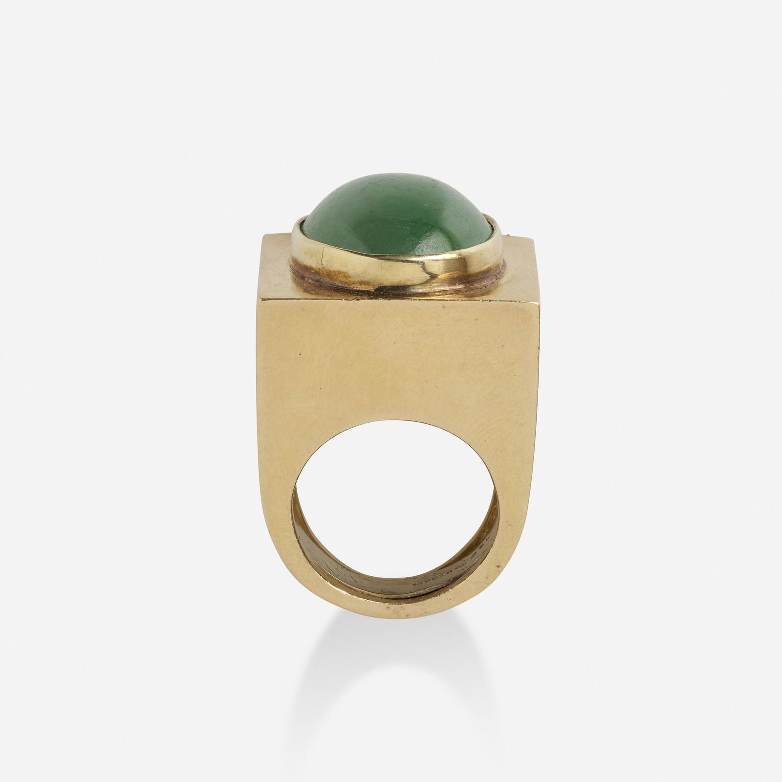 David Webb, Jade and gold ring (1 of 3)