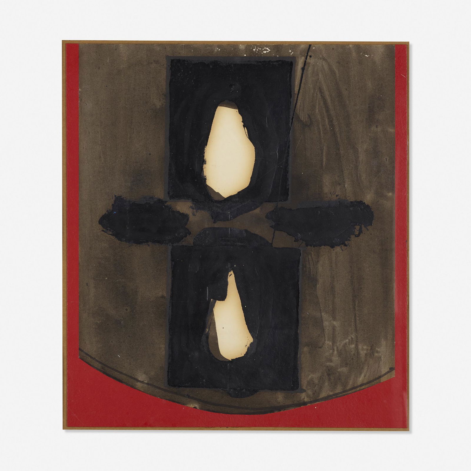 John Harrison Levee, Poster #1: John Harrison Levee Poster #1 1965oil on paper laid to board16.75 h × 15 w in (43 × 38 cm) Provenance: Andre Emmerich Gallery, New York | Private Collection