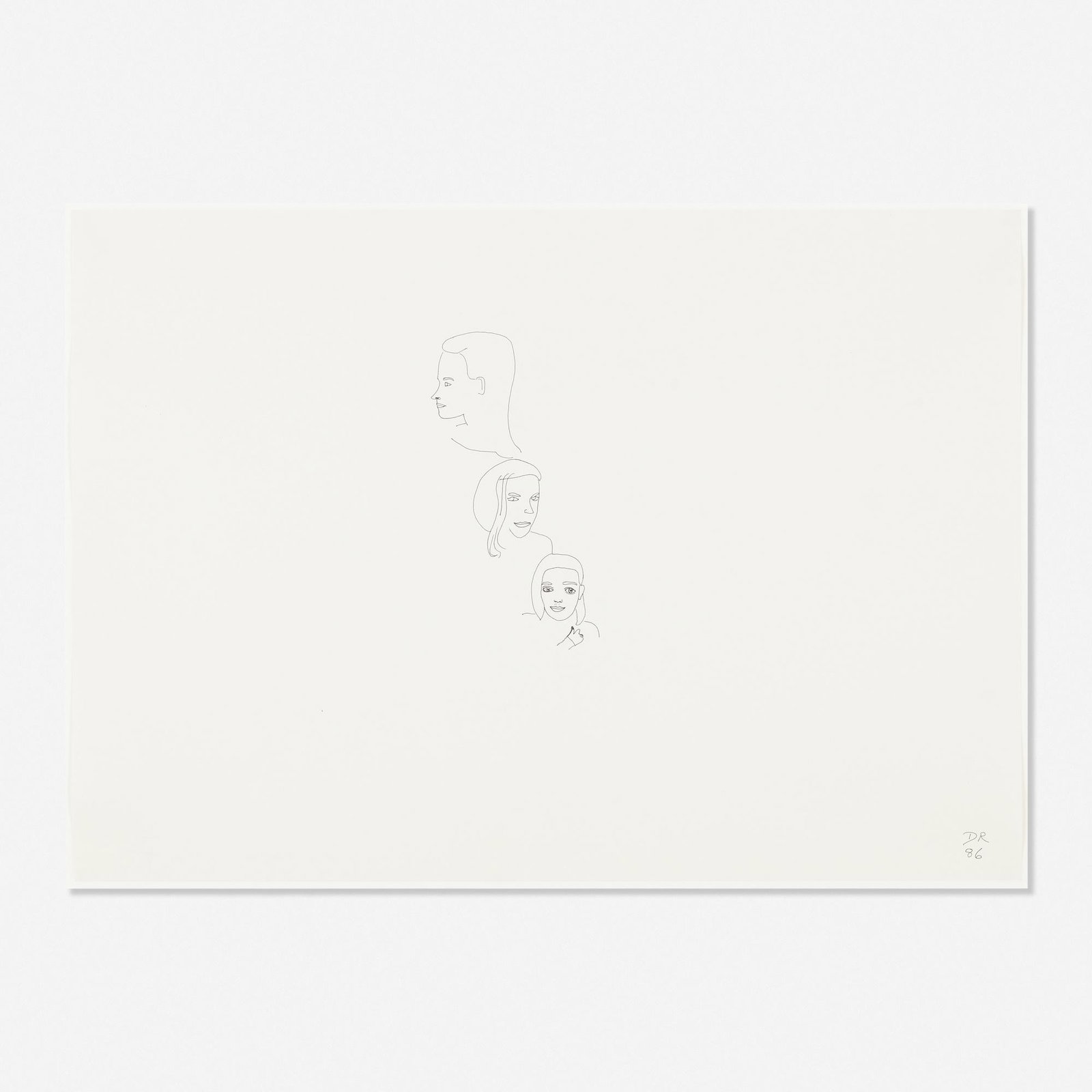 David Robilliard, Untitled: David Robilliard Untitled 1986ink on paper16.5 h × 23.25 w in (42 × 59 cm) Signed and dated to lower right 'DR 86'. Exhibited: David Robilliard, A Roomful o