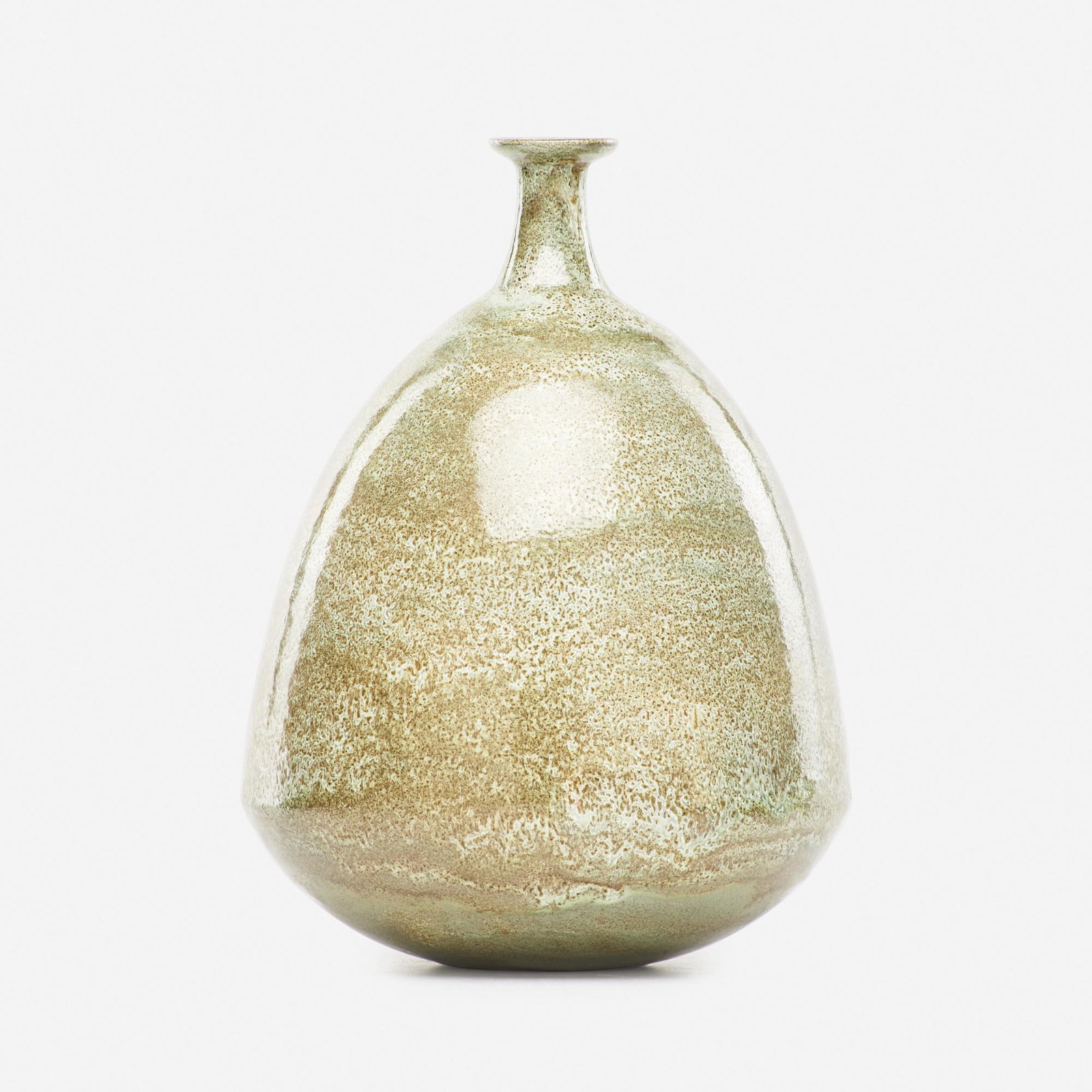 William and Polia Pillin, vase: William and Polia Pillin vase USA, c. 1950 glazed earthenware 10 h × 7.5 dia in (25 × 19 cm) Incised signature to underside 'W + P Pillin'.