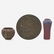 Van Briggle Pottery, vases and plate