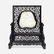 Chinese, white jade 'Mountain Landscape' table screen