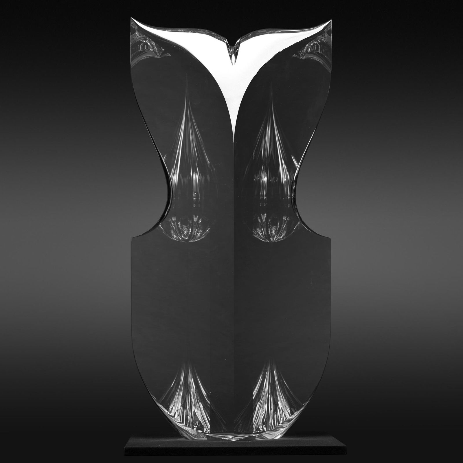 Christopher Ries, Spring: Christopher Ries Spring USA, 2008cut, ground, and polished optical crystal39.5 h × 18.75 w × 5.25 d in (100 × 48 × 13 cm) Signed and dated with copyright. P