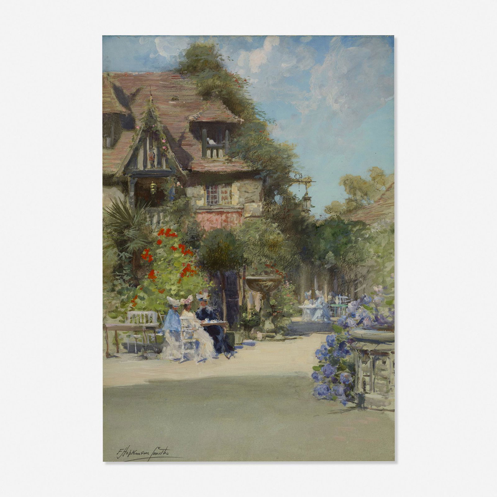 Francis Hopkinson Smith, The Inn of William…: Francis Hopkinson Smith The Inn of William the Conqueror c. 1905watercolor on paper25.5 h × 17.5 w in (65 × 44 cm) Signed to lower left 'F. Hopkinson Smith'. Provenance: K