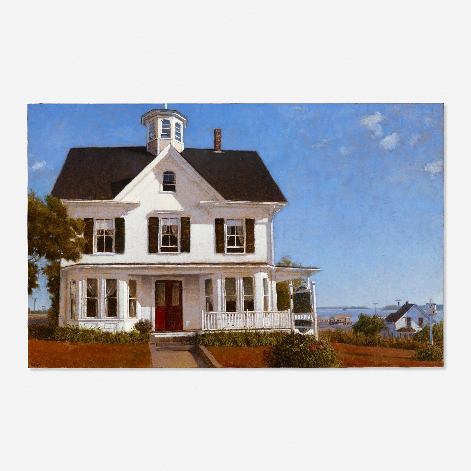Peter Poskas III, House in Stonington: Peter Poskas III House in Stonington 2000oil on board13.125 h × 20.75 w in (33 × 53 cm) Signed to lower left 'Poskas III'. Provenance: Collection of the artist | David Fin