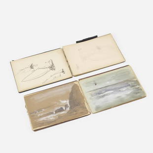 Francis Hopkinson Smith, two sketchbooks: Francis Hopkinson Smith two sketchbooks 1874mixed media on paper7.25 h × 10 w in (18 × 25 cm) Signed and dated to both examples.