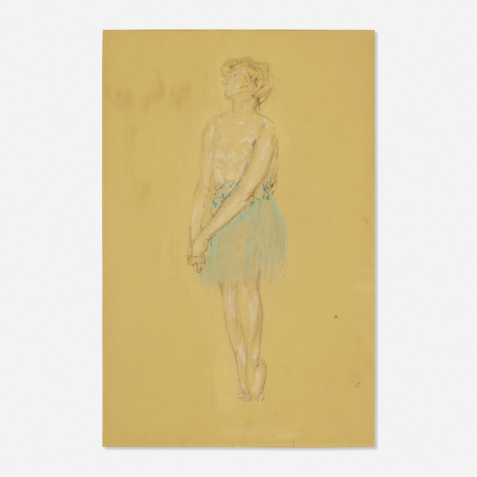 Arnold Friedman, The Dancer: Arnold Friedman The Dancer pastel and graphite on paper17 h × 11.25 w in (43 × 29 cm)