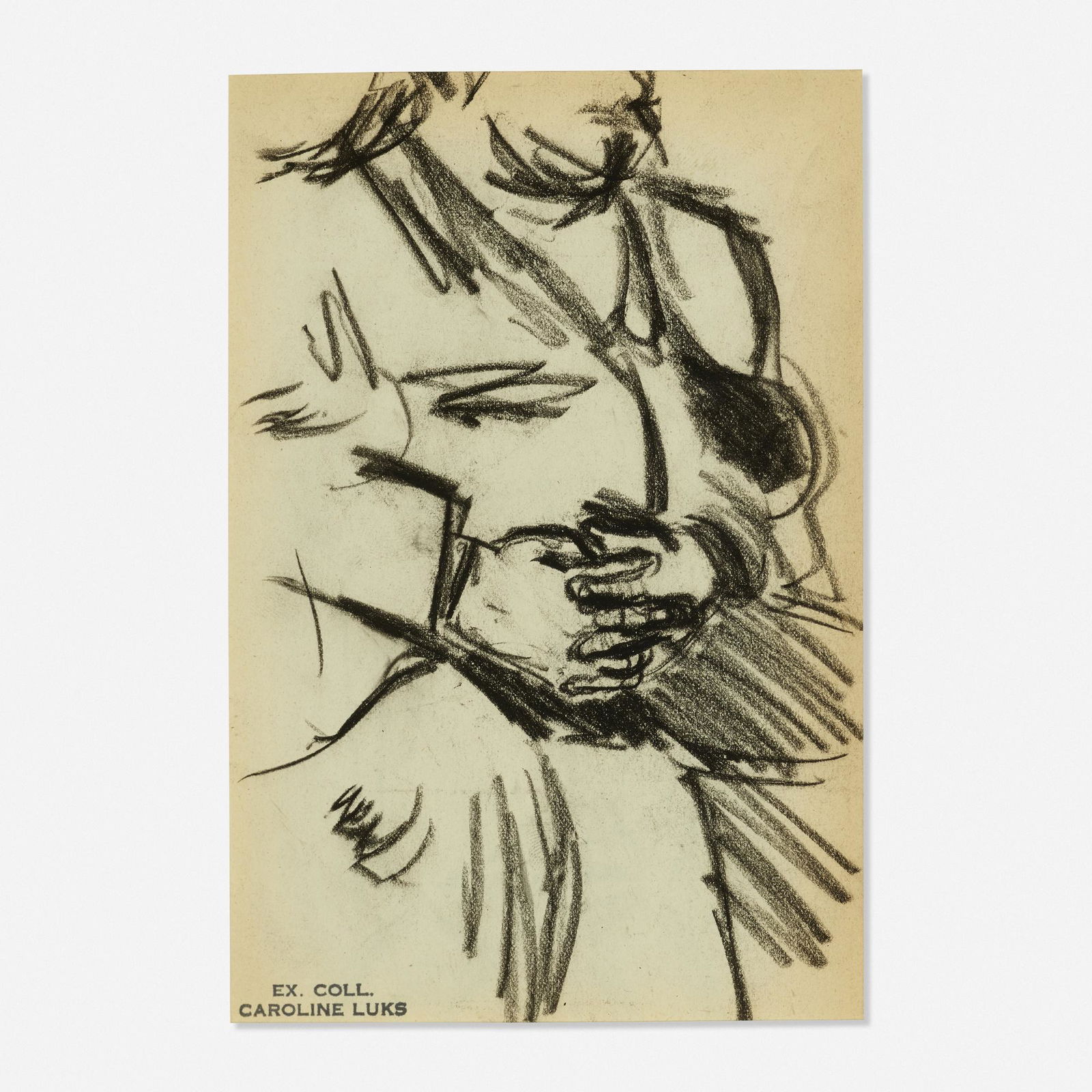 George Luks, Study of Man with Hands Folded (1 of 1)