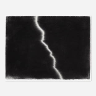 Karl Haendel, Lightning #10: Karl Haendel Lightning #10 2006charcoal on paper22.5 h × 30 w in (57 × 76 cm) Signed, titled and dated to verso 'Haendel 2006 Lightning #10'. Provenance: Anna