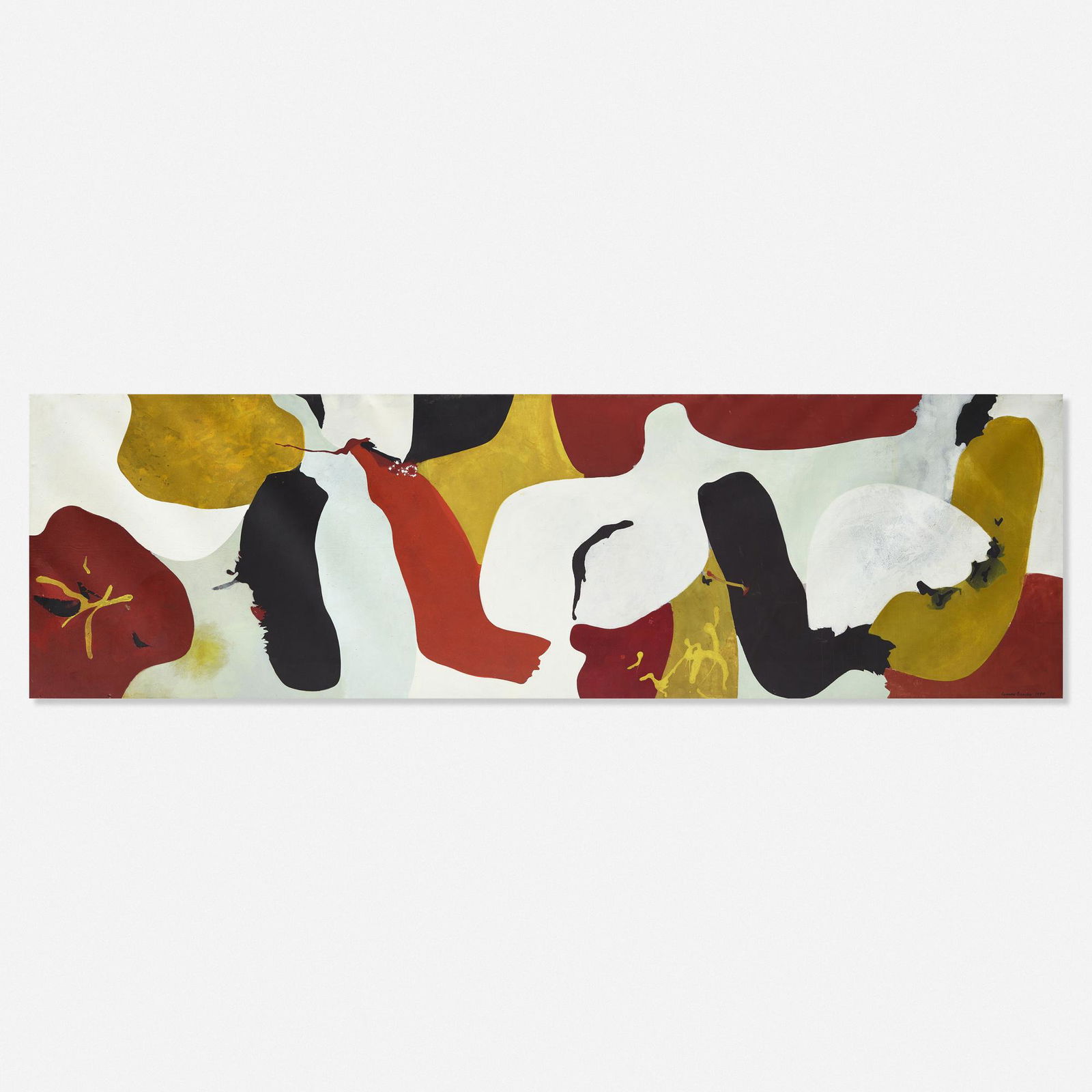 James Brooks, A.M.: James Brooks A.M. USA, 1980oil on canvas90.5 h × 307 w in (230 × 780 cm) Signed and dated to lower right 'James Brooks 1980'. Provenance: Commissioned from the