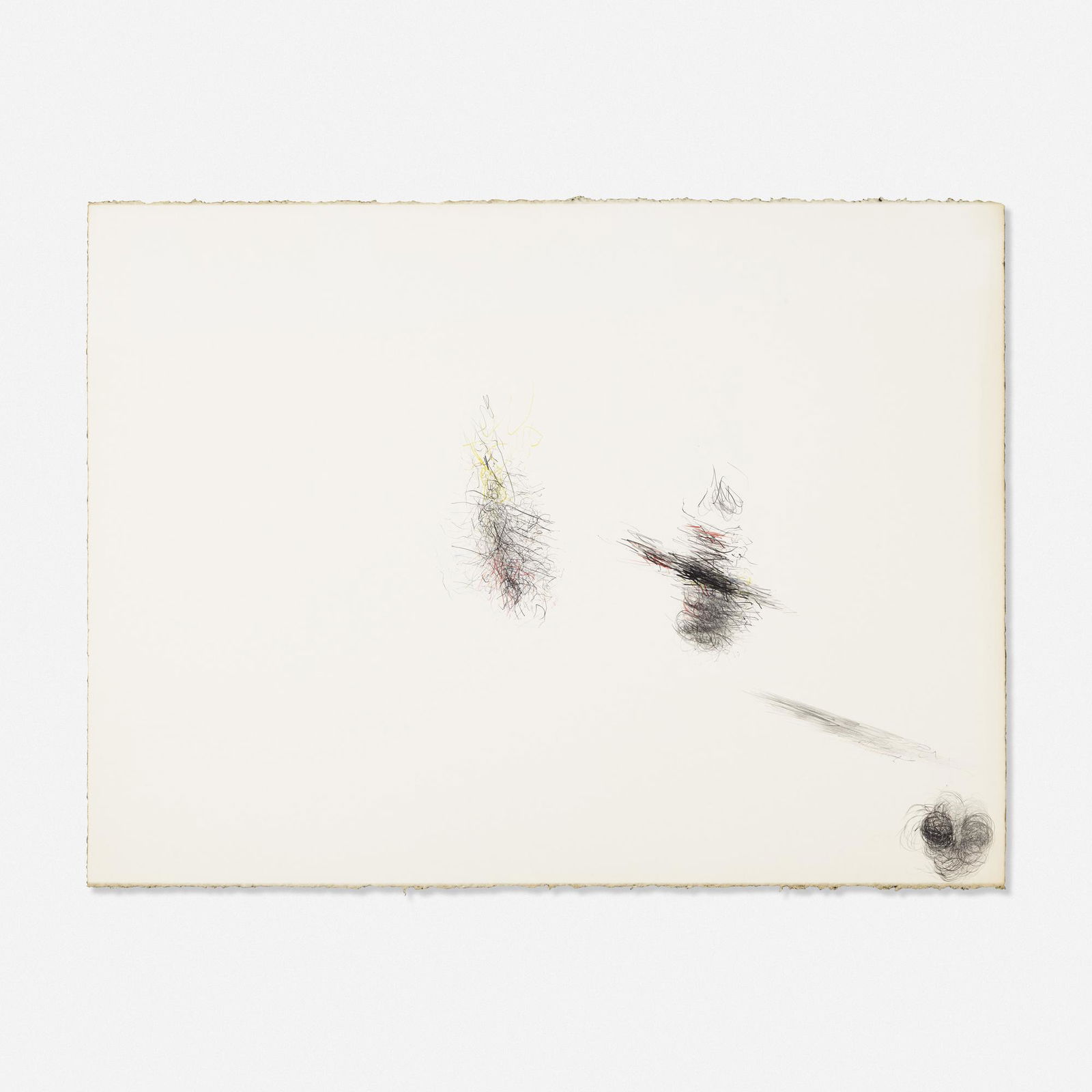 Alan Saret, Interpretive Planetation Flux: Alan Saret Interpretive Planetation Flux 1983colored pencil and graphite on paper33 h × 22.5 w in (84 × 57 cm) Signed, titled and dated to verso 'Interpretive Planetation Flux Alan Sa